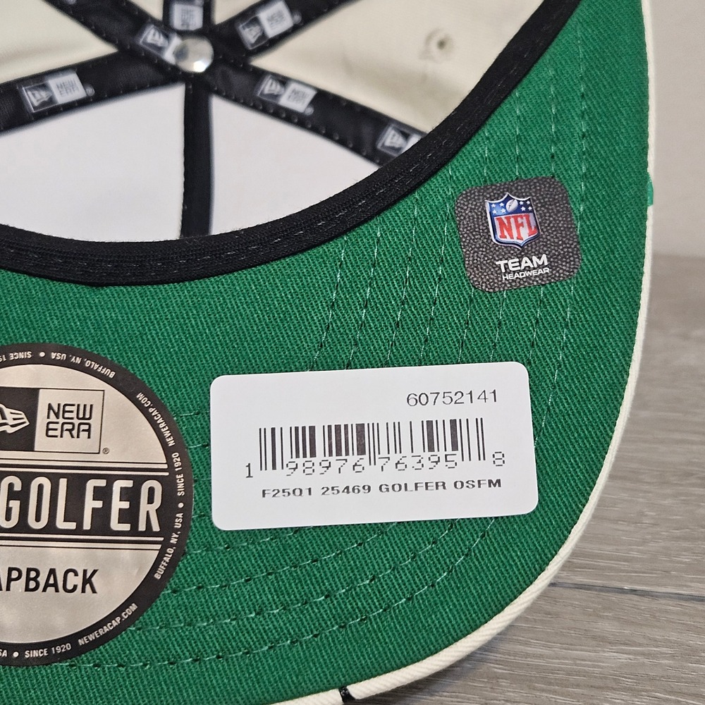 New Era Men's Cream Philadelphia Eagles Celestial Golfer Adjustable Hat - Picture 7 of 8